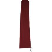 HHG - Housse de protection pour parasol jusqu'à 3,5 m, gaine de protection avec zip bordeaux - red