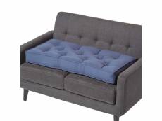 Homescapes coussin rehausseur pour canapé en coton, bleu marine CU1215