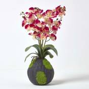 Homescapes - Grande Orchidée artificielle rose en