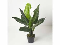 Homescapes plante artificielle arum en pot, 90 cm AP1592B