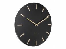 Horloge en métal charme 45 cm noir