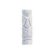 Jardinex - Statue de jardin Tiki Mauri 75 cm - Blanc