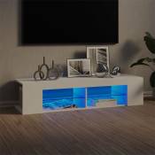 Meuble TV avec lumières LED Banc TV Armoire de rangement