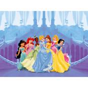 Papier peint panoramique Princesses - 360 x 254 cm de Disney bleu, rose et violet