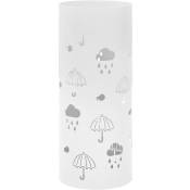 Porte-parapluie Design Parapluies Acier Blanc Vidaxl Blanc
