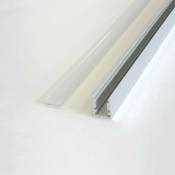Profilé Aluminium pour Bandeau LED - Cache Blanc Opaque - Unité - Blanc