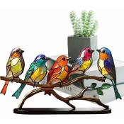 Sjlerst - Oiseaux colorés ornement décoration d'oiseau