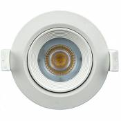 Spot LED 7W 230V encastrable orientable teinte blanc