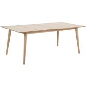 Table à manger rectangulaire en chêne blanchi 8 couverts L200 - centior - bois clair