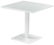 Table carrée Round / 80 x 80 cm - Emu blanc en métal