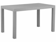 Table de jardin gris clair 140 x 80 cm fossano 158515