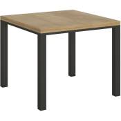 Table ouvrante 90x90/180 cm Everyday Libra Chêne Nature