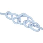 Tibelec - Câble électrique tissu bleu clair - L.3M - bleu clair