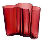 Vase Aalto / H 16 cm - Iittala rouge en verre