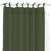 Voile à nouettes en coton 135x250 cm panama vert, par Soleil d'Ocre - Vert