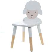 Amadeus - Chaise forme mouton pour enfant Blanc