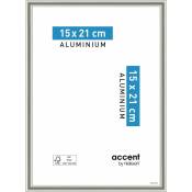 Cadre Accent, l.15 x H.20 cm, aluminium argent - Nielsen