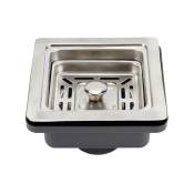 Csparkv - 4.5cm)Égouttoir carré en acier inoxydable pour évier de cuisine, salle de bain, maison, bouchon anti-blocage en maille - silver
