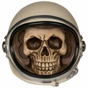 Goth,skull And Steampunk - Tirelire en résine Crâne Astronaute