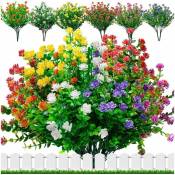 Groofoo - Lot de 12 Bouquets de Fleurs Artificielles