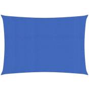 INLIFE Voile d'ombrage 160 g/m² Bleu 2x4 m PEHD -