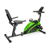 Klarfit - Relaxbike 6.0 se Ergomètre couché volant d'inertie 12 kg - noir & vert - Vert Citron