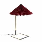 Lampe de table Matin Large / LED - H 52 cm - Tissu & métal - Hay rouge en métal