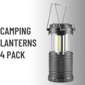 Lanternes de Camping, Paquet de 4 Lampes de Camping