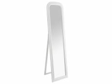 Miroir sur pied blanc adele 40x160 blanc - atmosphera