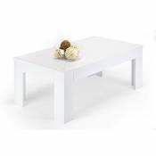 MOBILI FIVER Table Basse Blanc Brillant Mod. Easy