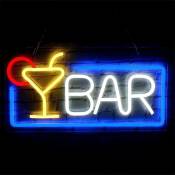 Neon led Deko, Enseigne Lumineuse, 42×22×2CM Neon Light avec prise usb pour House bar, Club, Pub, Magasin by
