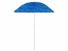 Parasol de plage hawaii bleu 180 cm