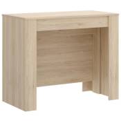 Pegane - Table console extensible en chêne naturel - Longueur 54-239 x Hauteur 77 x Profondeur 90 cm