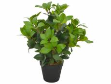 Plante artificielle avec pot laurier vert 40 cm décoration intérieur dec022022