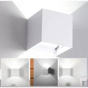 Swanew - Applique murale led IP65 Lampe de couloir Extérieur étanche Lampe de couloir Lampe de salle de bain 7W Blanc Blanc froid