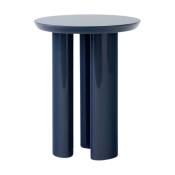 Table d'appoint laquée bleue Tung JA3 -&tradition