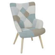 The Home Deco Factory - Fauteuil Helsinki Patchwork