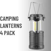 Tlily - Lanternes de Camping, Paquet de 4 Lampes de Camping à Piles pour la RandonnéE en Camping en Plein Air, Kits de Survie pour le Camping