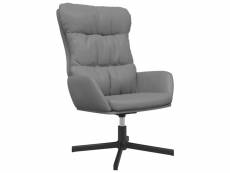 Vidaxl chaise de relaxation gris anthracite similicuir