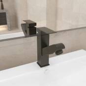 Vidaxl - Robinet de lavabo rétractable Finition grise 157x172 mm