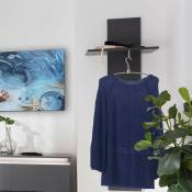 Web Furniture - Porte-manteau mural 4 crochets étagère