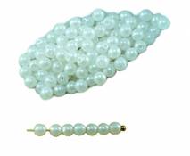 100pcs Perles Brillent Blancs Ronds en Verre tchèque Perles de Petite Entretoise de Mariage 3mm