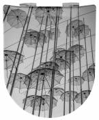 Abattant Double OLFA Descente Assistée Parapluie - Paradise Brillant - 42 à 47 cm X 36,5 cm