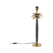Areka - Lampe de table - 1 lumière - ø 160 mm - Bronze - Art Deco - éclairage intérieur - Salon i Chambre - Bronze - Qazqa