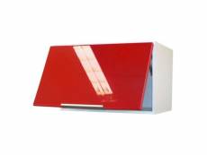 Berlioz creations ch6hr meuble haut de cuisine sur-hotte rouge haute brillance 60 x 34 x 35 cm CH6HR