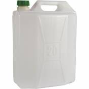 Boite alimentaire en polye'thyle'ne non toxique lt. 20 robinet pre'disposition non inclus tambour pour usage alimentaire huile eau