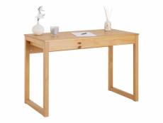 Bureau en bois avec 2 tiroirs noah, design scandinave,