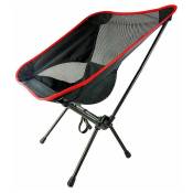 Chaise de camping pliable avec sac de transport, chaise