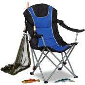 Chaise de camping pliable fauteuil de pêche rembourré