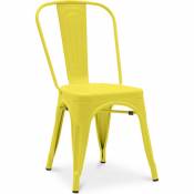 Chaise de salle à manger Stylix design industriel en Métal mat - Nouvelle édition Jaune - Acier - Jaune